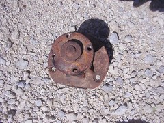 Case VAC tractor engine motor main water pump drive bracket fan mount