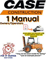CASE 586C FORKLIFT MANUAL OWNERS OPERATORS PDF USB