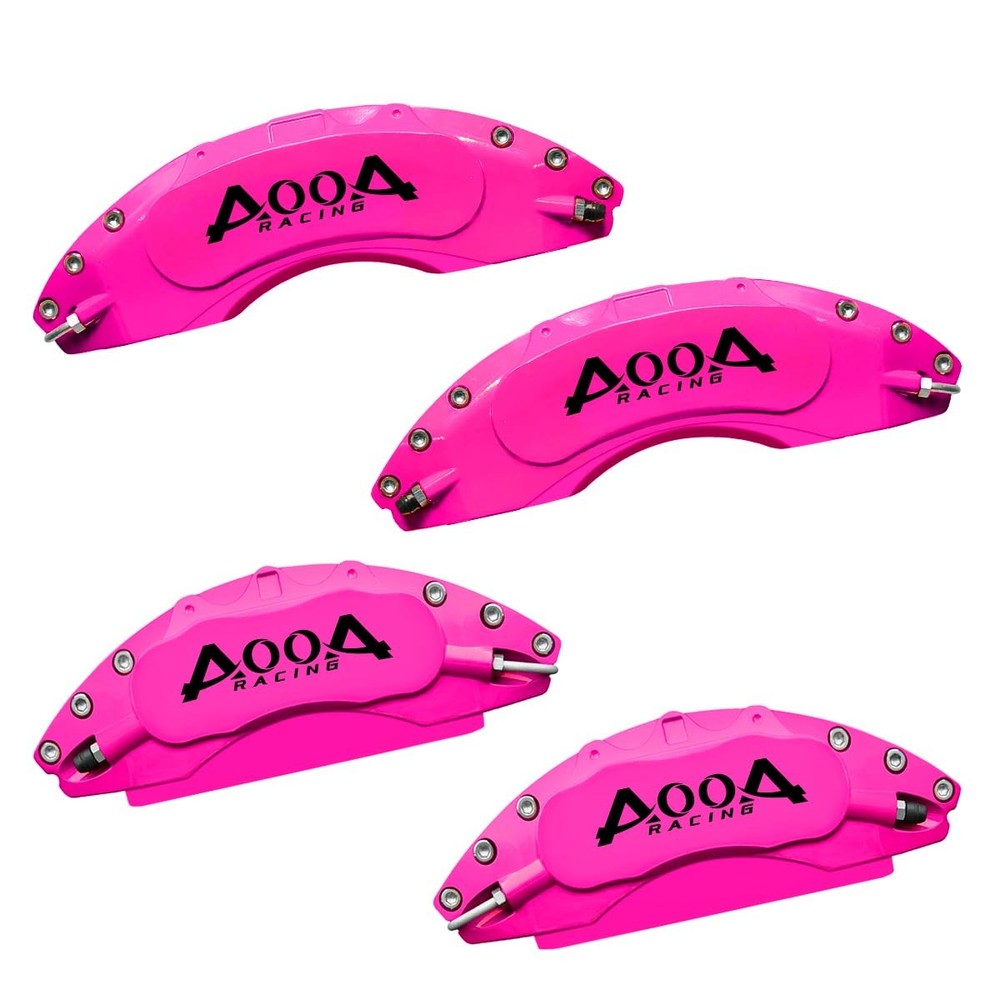 Rose Red Black Logo Brake Caliper Covers 2025 Dodge Charger Daytona R/T F/R Kit