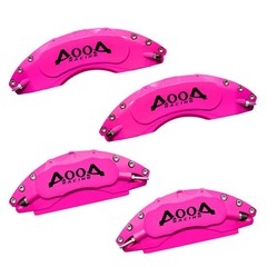 Rose Red Black Logo Brake Caliper Covers 2025 Dodge Charger Daytona R/T F/R Kit