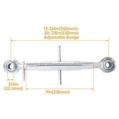 3 Point Hitch Top Link 9″ Tube For John Deere Kubota Tractors Category 1 Steel