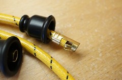 Yellow Cloth Copper Core Spark Plug Wire Set for John Deere 40 Vintage Tractor