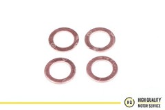Copper Sealing Ring, Injector Washer For Perkins 131426200, Set of 4