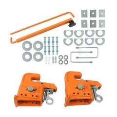 Orange Easy Change Quick Hitch w/Stabilizer Bar for Category 2 Tractor/Implement