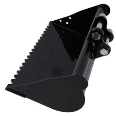 600mm Plain Bucket Heavy Equipment for Mini Excavator 25mm Pin Diameter
