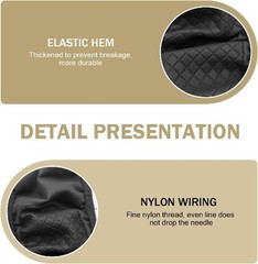 Anti-Slip Breathable Steering Wheel Cover, 15 Inch Universal Fit Color: Black