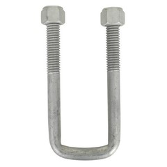Square U-Bolt 3/8″ Thick x 1-3/4″ ID x 3″ Long w/ Zinc Plated Nuts S113 Farmer