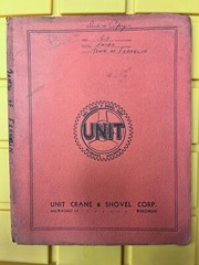 Unit Crane Shovel 617 Crawler Parts Catalog & Maintenance Operating Manual