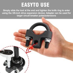 Inner Tie Rod Removal Tool, with Non-Slip Teeth for Inner Tie Rod Removal and In