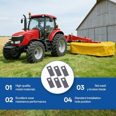 6Pcs Knife Kit For Tar River BDR-135,BDR-165,BDR-185 Drum Mowers KT4012 DM10454