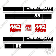 Fits MQ Power 85 Decal Kit Whisperwatt Generator – 7 YEAR OUTDOOR 3M VINYL!