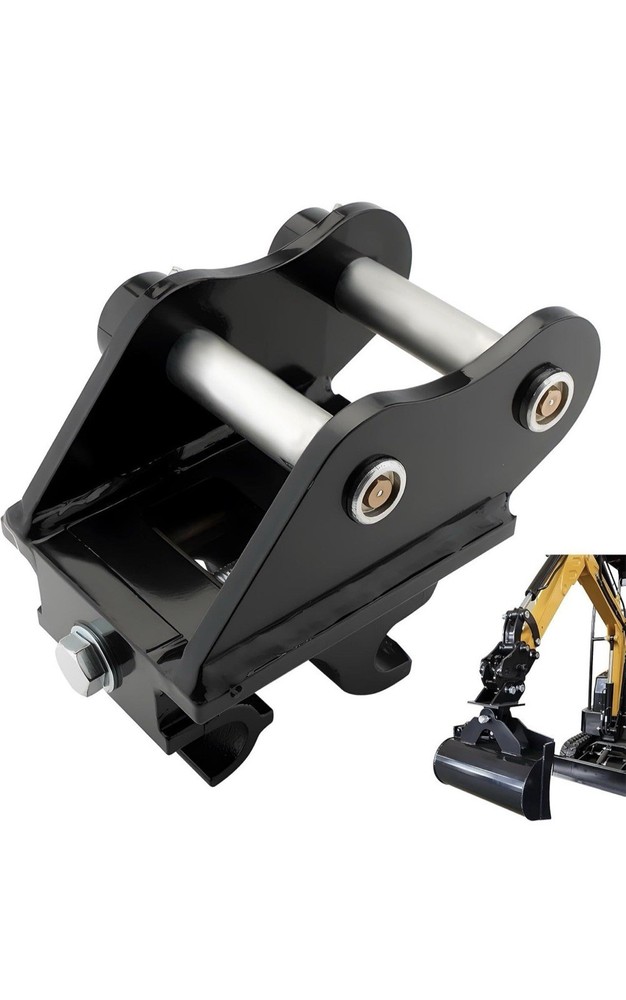 Excavator Quick Coupler Attachment Bracket, Universal Fit, 4 in Width