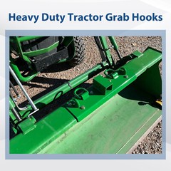 Bolt-on Grab Hooks, D Rings,2″ Receiver all-in-one For John Deere Tractor