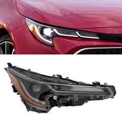 2023-2024 Toyota Corolla L/LE LED Right Headlamp Black Housing Clear Yellow Lens