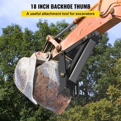 VEVOR 18″ Backhoe Thumb 1/2″ Steel Plate Excavator Universal Claw for Tractor