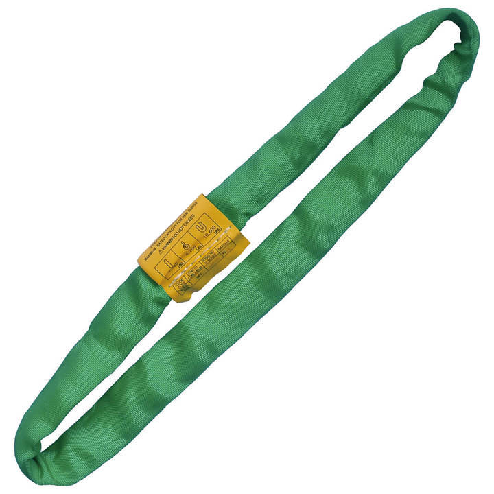 Endless Round Lifting Sling Heavy Duty Polyester Green 4′