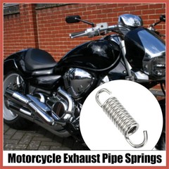 4 Pcs Universal 43mm 1.69″ Stainless Steel Motorcycle Exhaust Pipe Springs, Silv