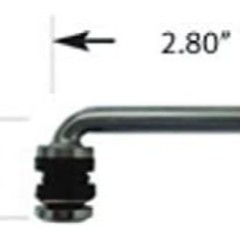 4 2.80″ Chrome TIRE Valve Stems 90 Degree Angle for 3-Piece Wheels Rims
