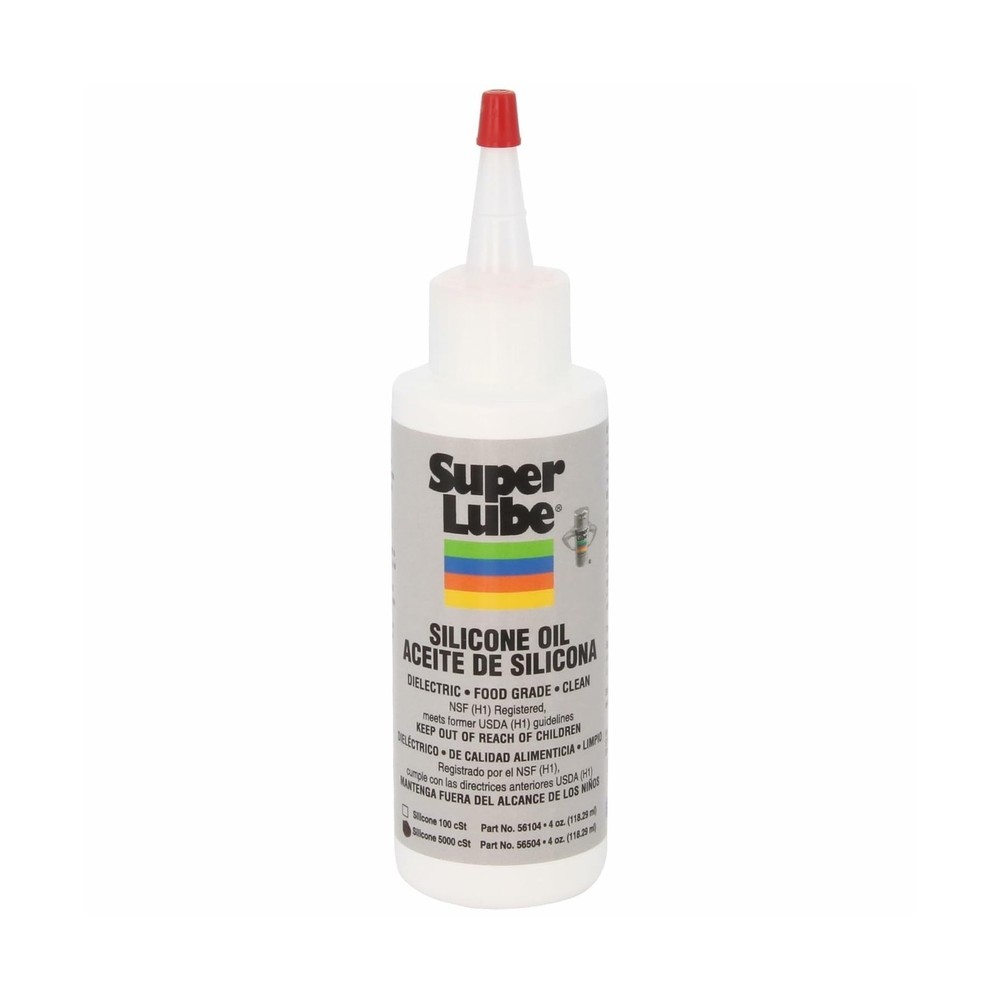 Super Lube Silicone Oil High & Low Temp CST (Clear, 4oz Bottle) | NSF Certifi…