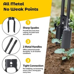 DAKEPOLE 55 Inch Post Hole Digger Heavy Duty Garden