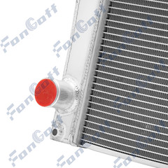 4 Row 70mm Aluminum Radiator fit Case New Holland Skidsteer 47946380 47362351 US
