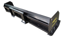 10′ low profile Rubber & Steel Blade Skid Steer Snow Pusher Box MADE USA