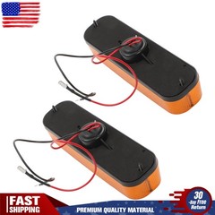 2×Warning Cab LED Amber Light For John Deere 50 Series 4050 4250 4450 4650 4850
