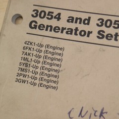 CAT Caterpillar 3054 3056 Engine Operation Operator Maintenance Manual generator