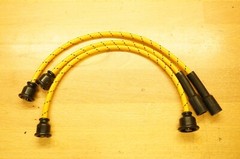 Yellow Cloth Copper Core Spark Plug Wire Set for John Deere M Vintage Tractor