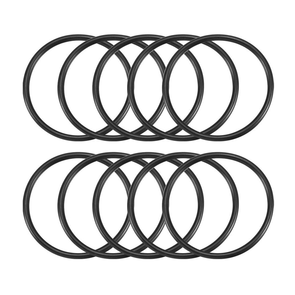 uxcell Nitrile Rubber O-Rings 65mm OD 57mm ID 4mm Width, 65mmx57mmx4mm, Black