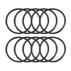 uxcell Nitrile Rubber O-Rings 65mm OD 57mm ID 4mm Width, 65mmx57mmx4mm, Black