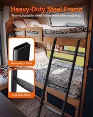 RV Bunk Bed Ladder, 55 Inch Anti-Slip Bunk Ladder, Heavy Duty 330 lbs Max Cap…