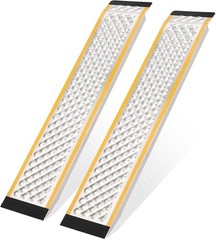 2 Pack 4/5 FT Aluminum Shed Ramps Loading Ramps for ATV ,Motorcycle ,Lawn Mower