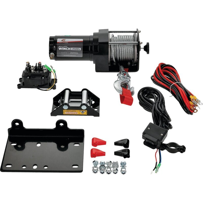 3500LB Winch with 2 Bolts – Heavy Duty Off-Road Towing Equipment