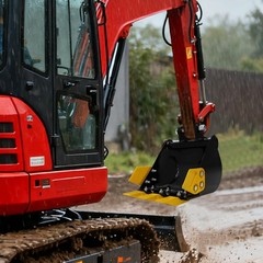 Bucket Mini Excavator Bucket w/Metal Teeth ﻿Excavator Kampf 1.5 T/3306.93 lbs