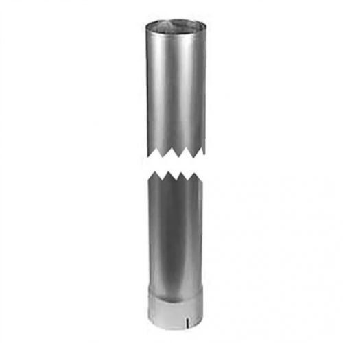Exhaust Stack Pipe Fits Universal – 2-1/8″ x 48″ Straight End Pipe Chrome