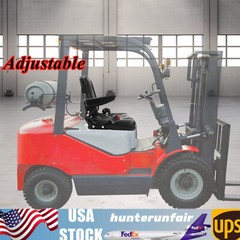 Black Forklift Seat Heavy Duty Vehicle Seat Adjustable 35-180°Tractor Seat