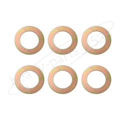 6pc 50mm x80mm x2mm Bucket Pin Shim Iron Excavator Skid Steer For Komatsu