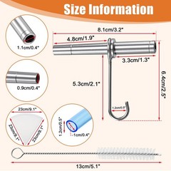 Maple Syrup Tapping Kit – 6 Stainless Steel Tree Taps, 2 Sap Filters, 20FT Tube