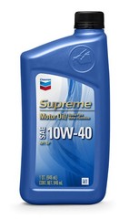 Chevron Supreme (220059719-12PK) 10W-40 Motor Oil – 1 Quart, (Pack of 12)