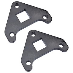 2X Black Track Motor Reinforcement Bracket Kit for Mini Excavator Universal