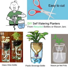ORIMERC 50ft 1/4 inch Plants Self Watering 50 feet (1/4 inch), 50