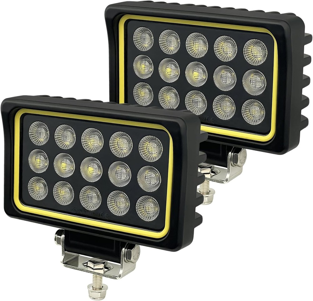 6in 150W LED Flood Lamps 12000LM Work Lights 12V/24V [2PCS]