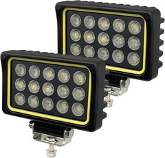 6in 150W LED Flood Lamps 12000LM Work Lights 12V/24V [2PCS]