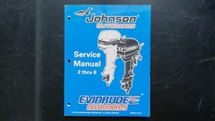 Johnson Evinrude OMC 2-8 HP Outboard Service Manual 1987 Repair Shop Vintage