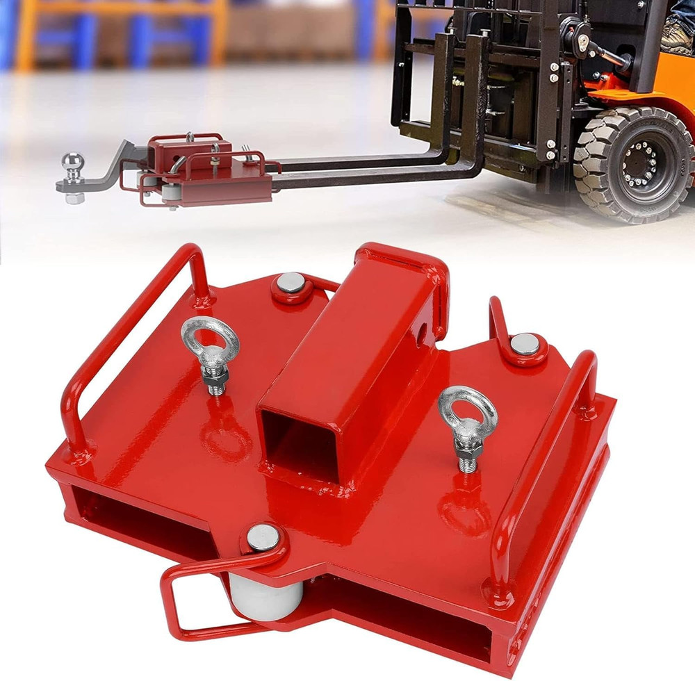 2” Forklift Trailer Hitch Receiver, 6500Lbs Capacity for Dual Pallet Forks