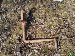JI Case Model LA Tractor Hand Starting Crank Original Part Used Heavy 4488 A