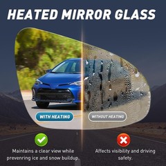 Right Passenger Side Mirror Compatible with Toyota Corolla 2014-2018 with Heated