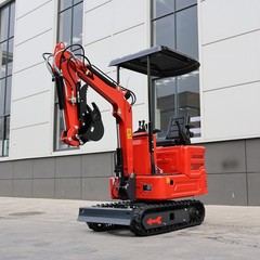 1.4Ton Mini Excavator KUBOTA Diesel Engine with Auger Drill Tracked Diggers USA