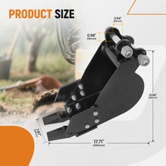 7.87 Inch Narrow Trench Bucket for TYPHON AGT 0.8-2Ton Mini Excavator Attachment